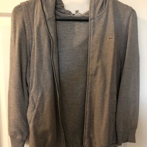 Lacoste zip up with hoodie